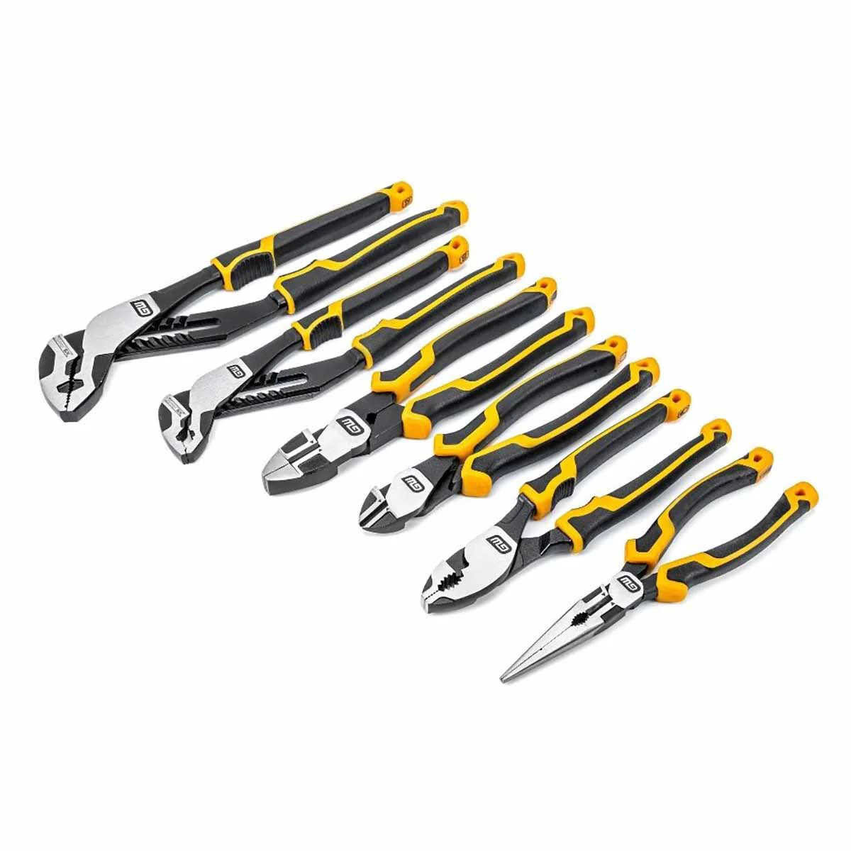 GearWrench 82204C-06 6 Pc. Pitbull Dual Material Mixed Plier Set - Moutools