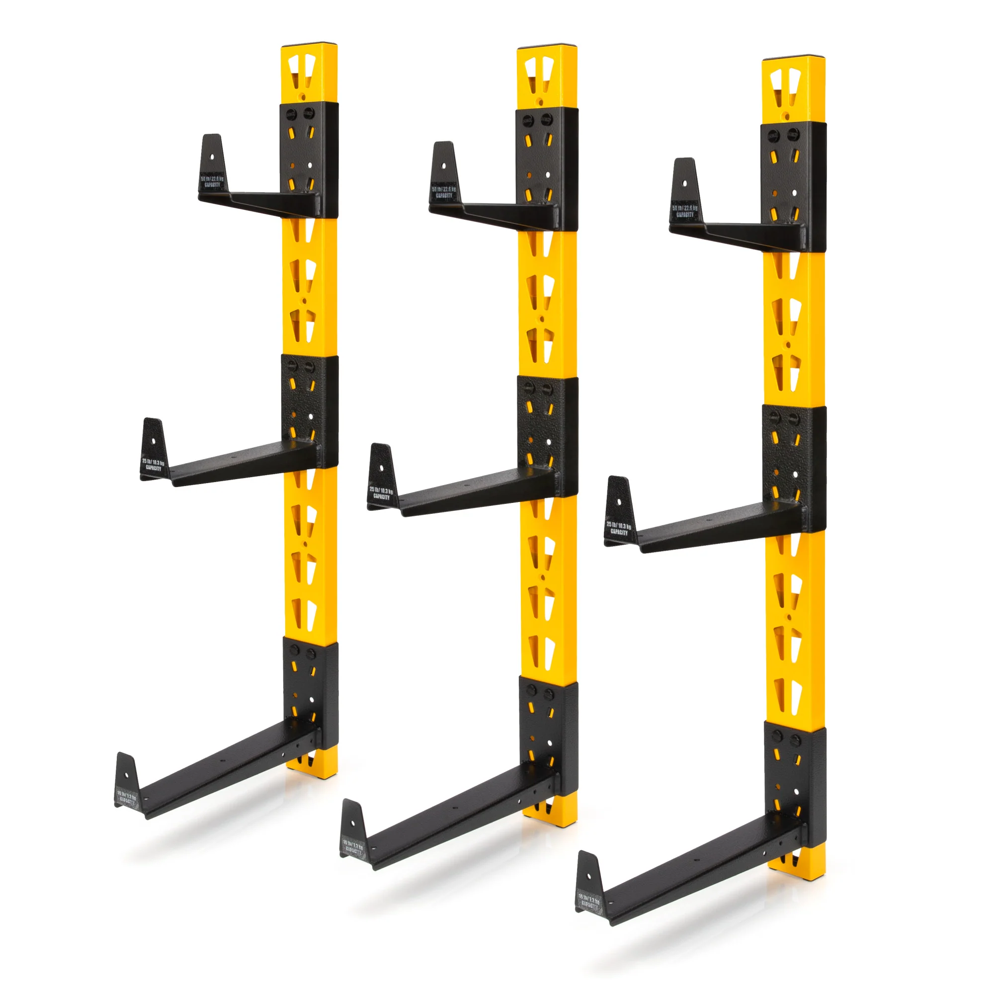 DeWalt 41589 DXSTACLR 3-Piece Wall Mount Cantilever Rack - Moutools