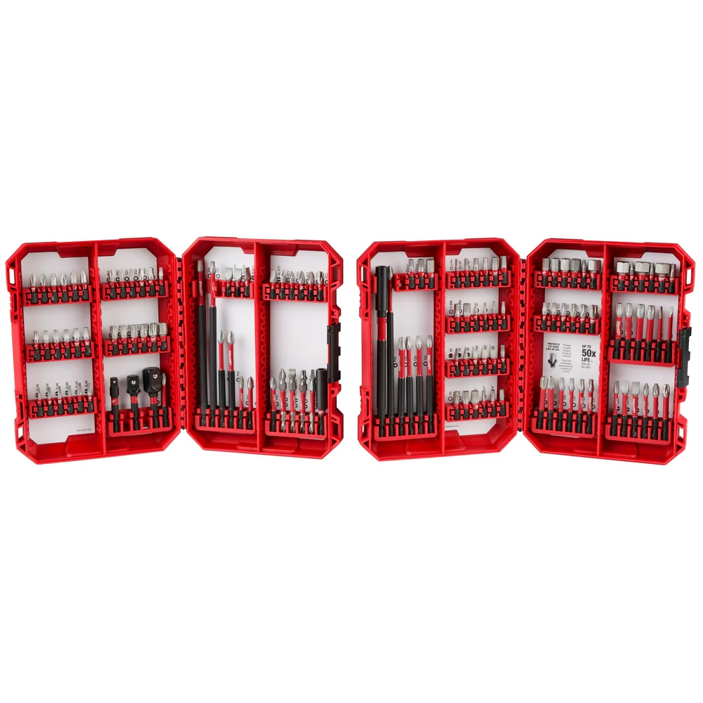 Milwaukee 48-32-4034 SHOCKWAVE Impact Duty Driver Bit Set - 124PC - Moutools