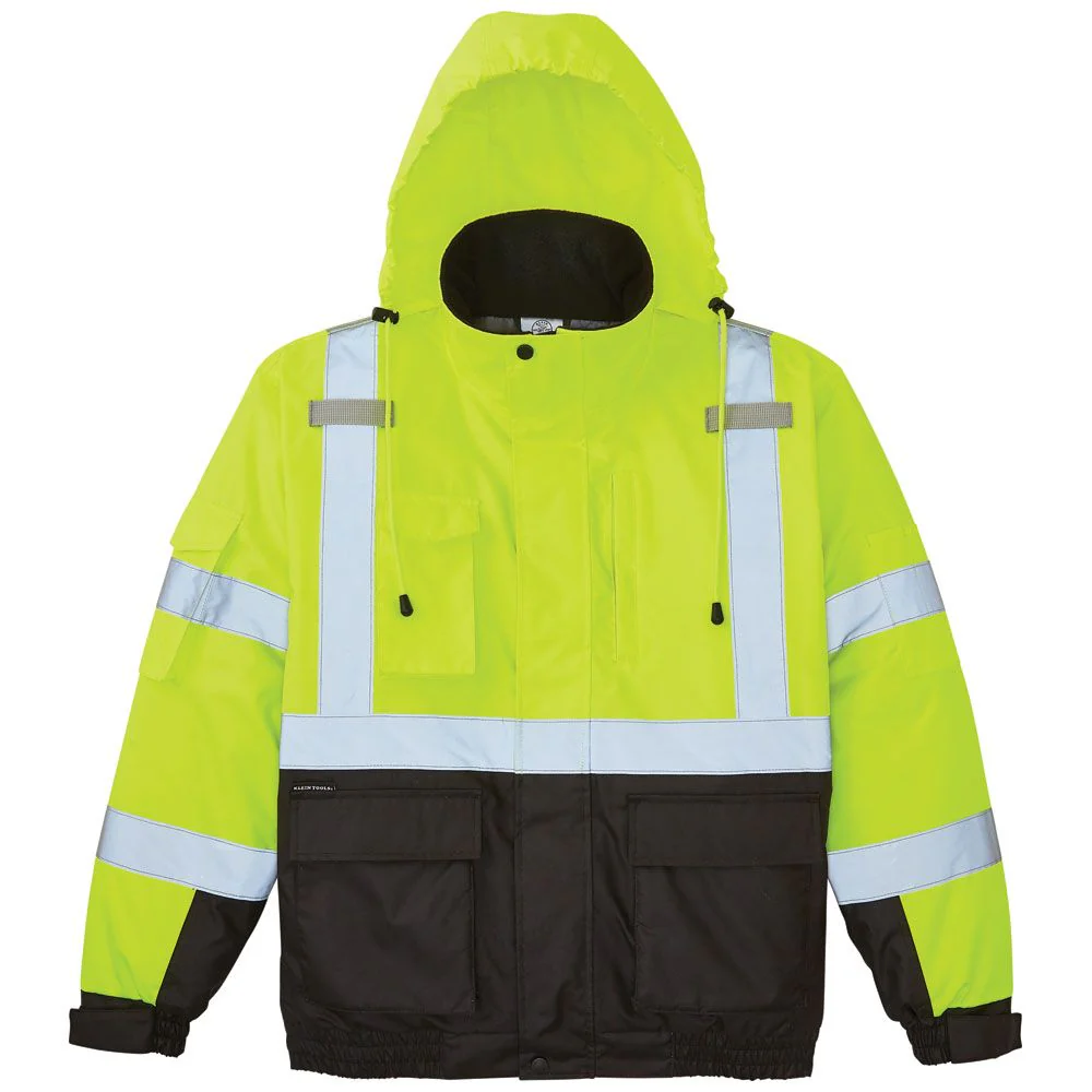Klein 60612 High-Visibility Winter Bomber Jacket, 3XL - Moutools