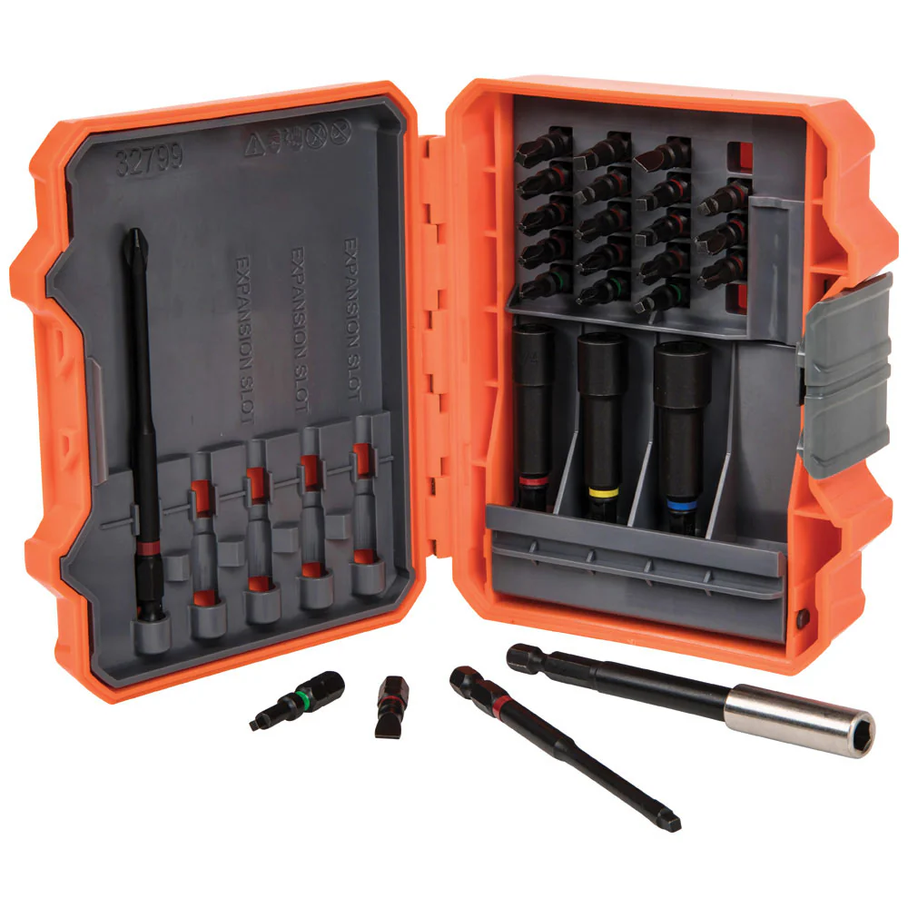 Klein Tools 32799 Pro Impact Power Bit Set, 26 Piece - Moutools