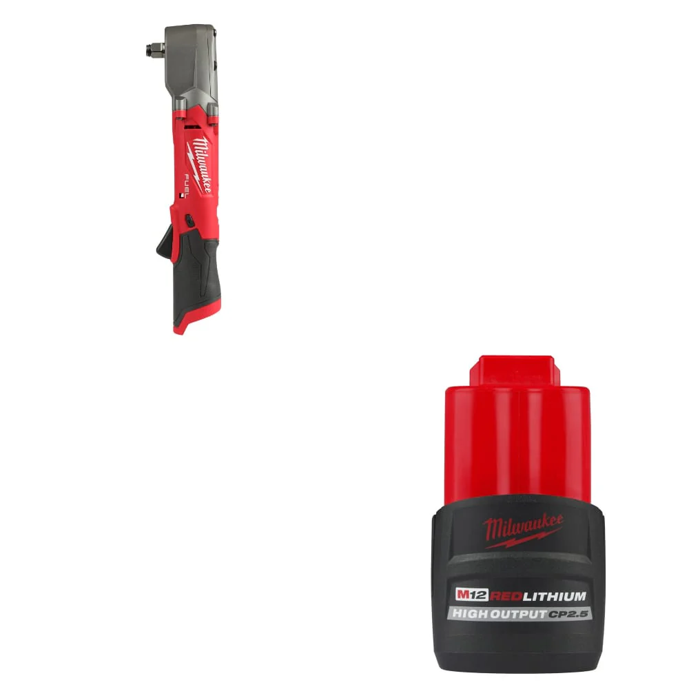 Milwaukee 2565-20 M12 FUEL Impact Wrench w/ FREE 48-11-2425 M12 Battery Pack - Moutools