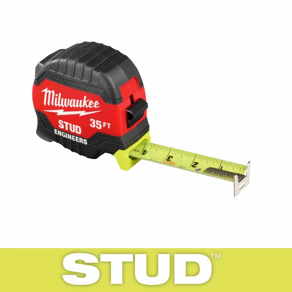 Milwaukee 48-22-1435E 35ft STUD Tape Measure with Engineer's Scale - Moutools