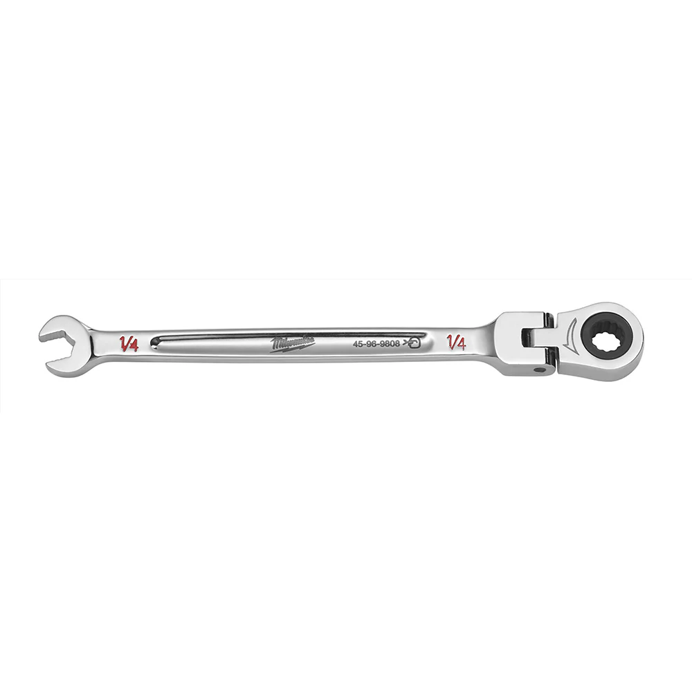 Milwaukee 45-96-9808 1/4in. Flex Head Combination Wrench - Moutools