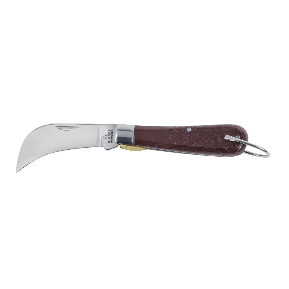 Klein 1550-4 Pocket Knife, Carbon Steel Hawkbill Slitting Blade - Moutools