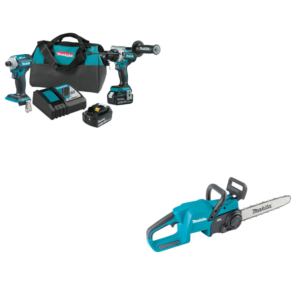 Makita XT288T 18V LXT® Li-Ion 2-Pc. Combo Kit W/ FREE XCU11Z 18V LXT Chain Saw - Moutools