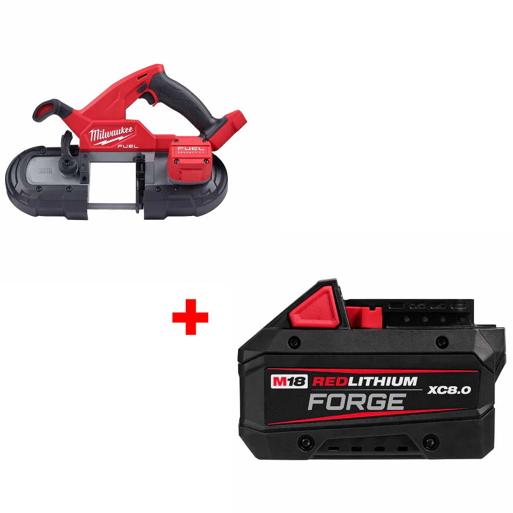 Milwaukee 2829-20 M18 FUEL Band Saw, Bare W/ FREE 48-11-1881 M18 Battery Pack - Moutools
