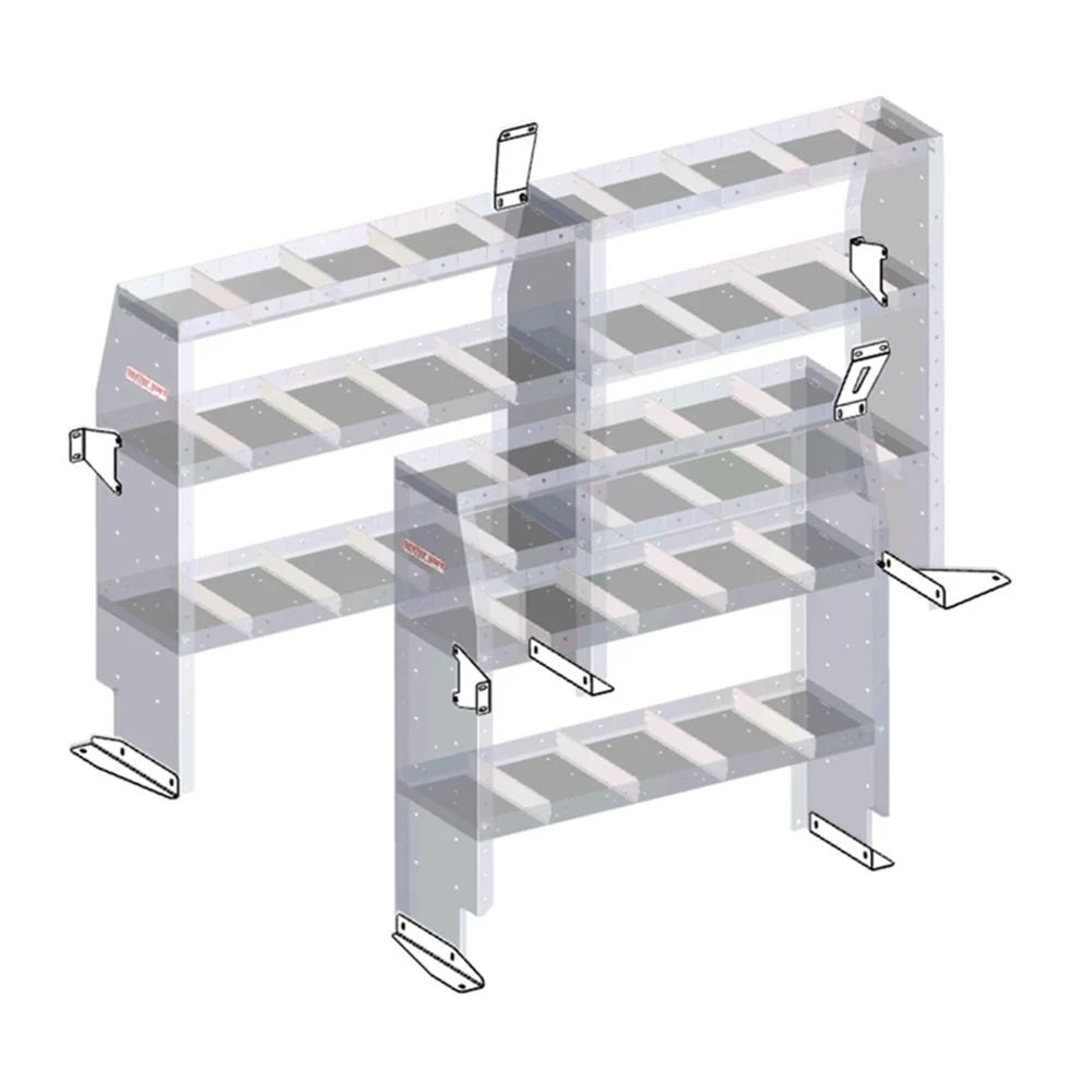 WeatherGuard 9753-3-01 Shelf Unit Mounting Bracket, Mercedes Metris - Moutools