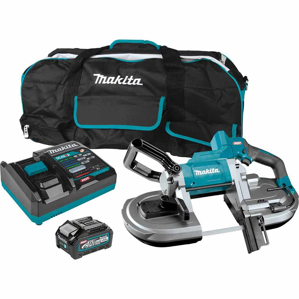 Makita GBP01M1 40V max XGT Brushless Cordless Deep Cut Portable Band Saw Kit (4.0Ah) - Moutools