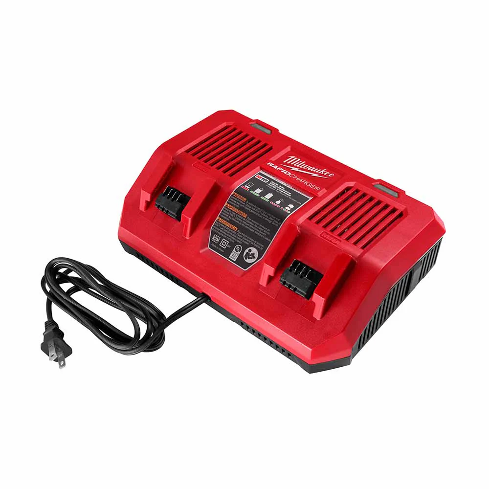 Milwaukee 48-59-1802 M18 Dual Bay Simultaneous Rapid Charger - Moutools