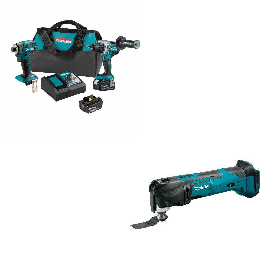 Makita XT297T 18V LXT Li-Ion 2 Pc. Combo Kit W/ FREE XMT03Z 18V LXT Multi-Tool - Moutools