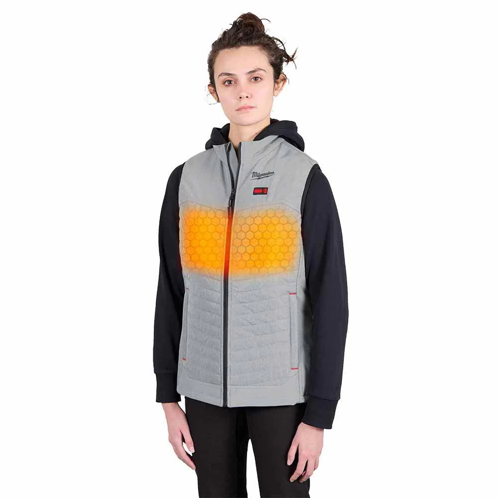 Milwaukee F300G-21 M12 Women's Gray Axis Vest with (1) 2.0 Ah Battery and Charger - Moutools