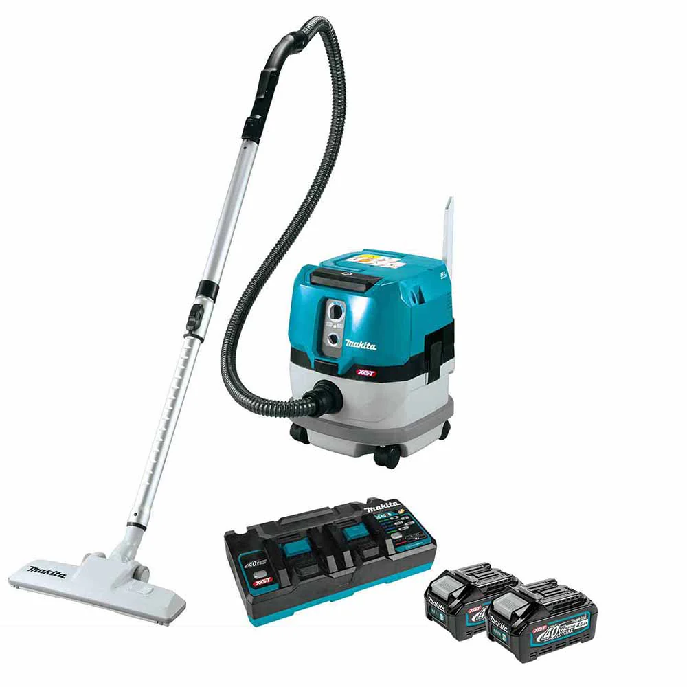 Makita GCV01PM 40V max XGT Brushless Cordless 2.1 Gallon Wet/Dry Dust Extractor/Vacuum Kit (4.0Ah) - Moutools