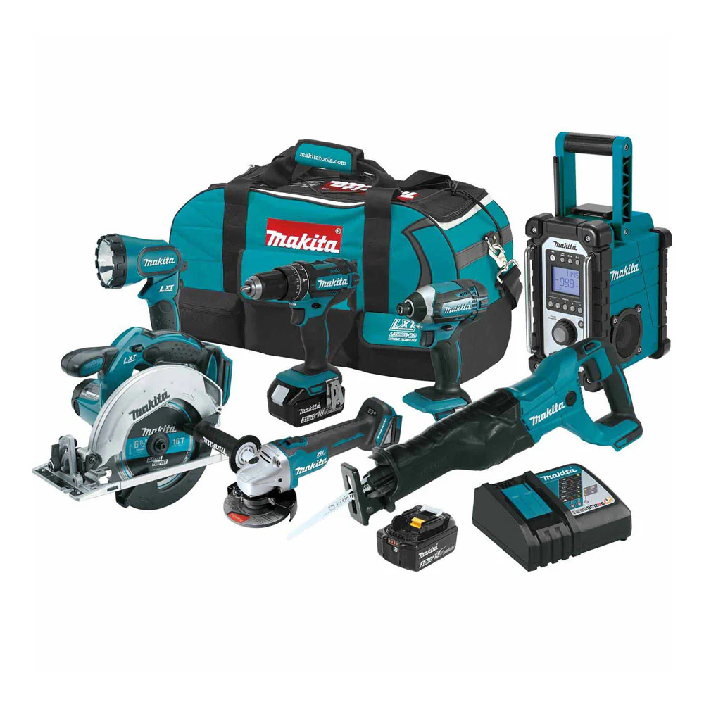 Makita XT704 18V LXT Li-Ion Cordless 7-Piece Combo Kit 3.0 Ah - Moutools