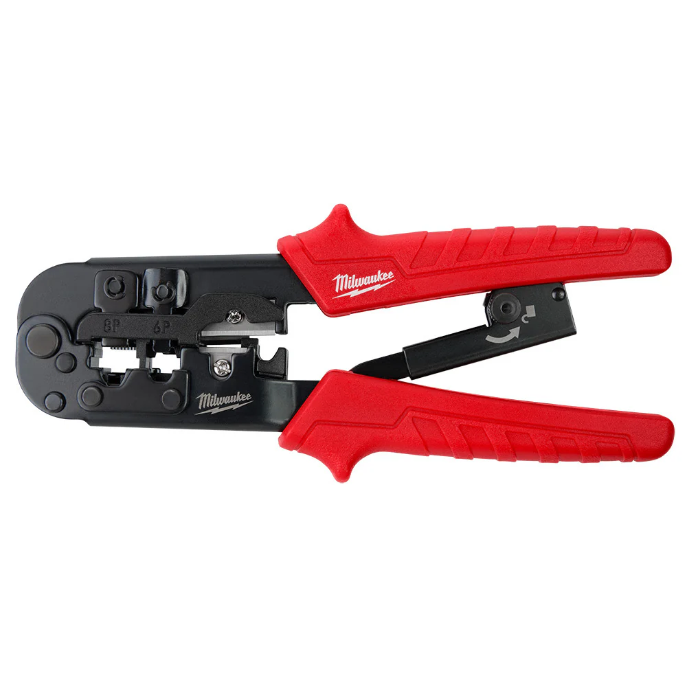 Milwaukee 48-22-3076 Ratcheting Modular Crimper & Stripper - Moutools