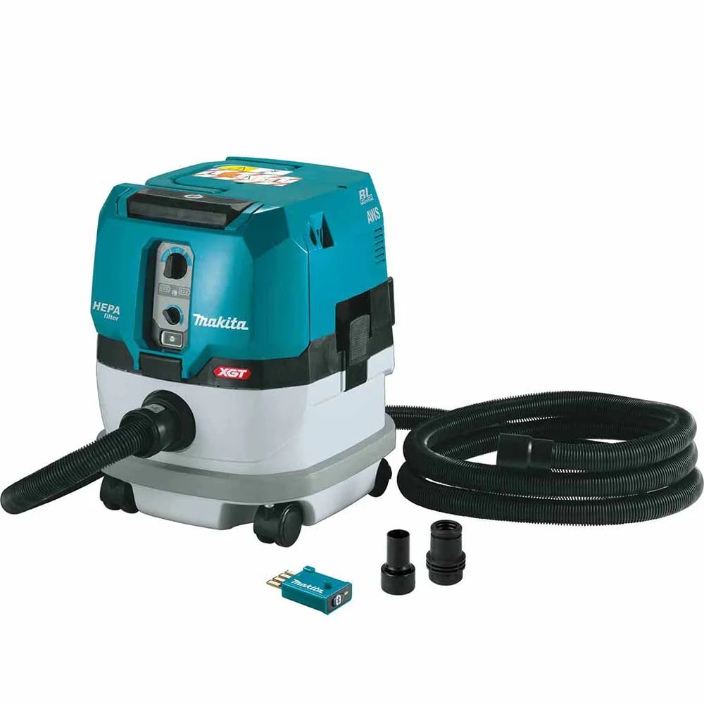 Makita GCV02ZU 40V max XGT Brushless Cordless 2.1 Gallon HEPA Filter Dry Dust Extractor, AWS, Tool Only - Moutools