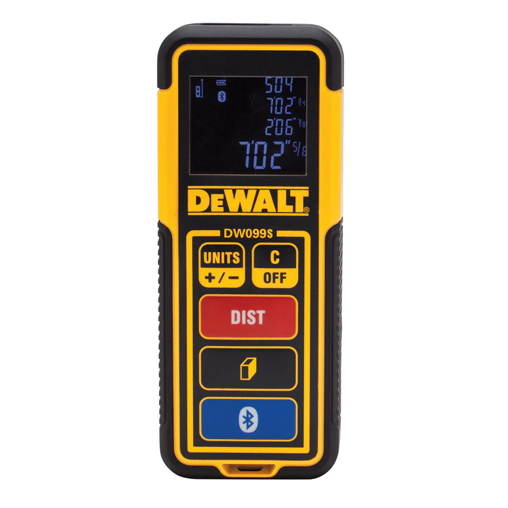 DeWalt DW099S 100 ft Bluetooth-Enabled Laser Distance Measurer - Moutools