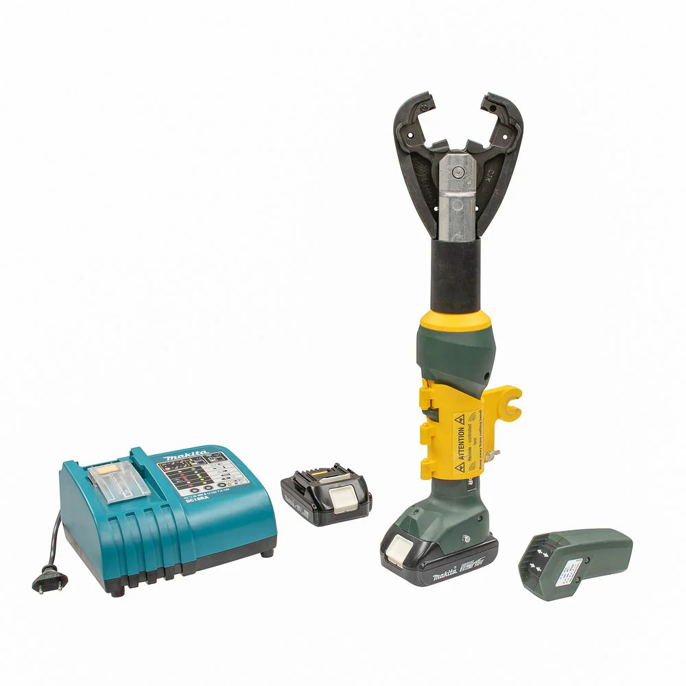 Greenlee EK425LXRK22 EK425LXR 6 Ton, Kearney Profile Remote Crimper, 2.0Ah Battery, 230V Charger - Moutools