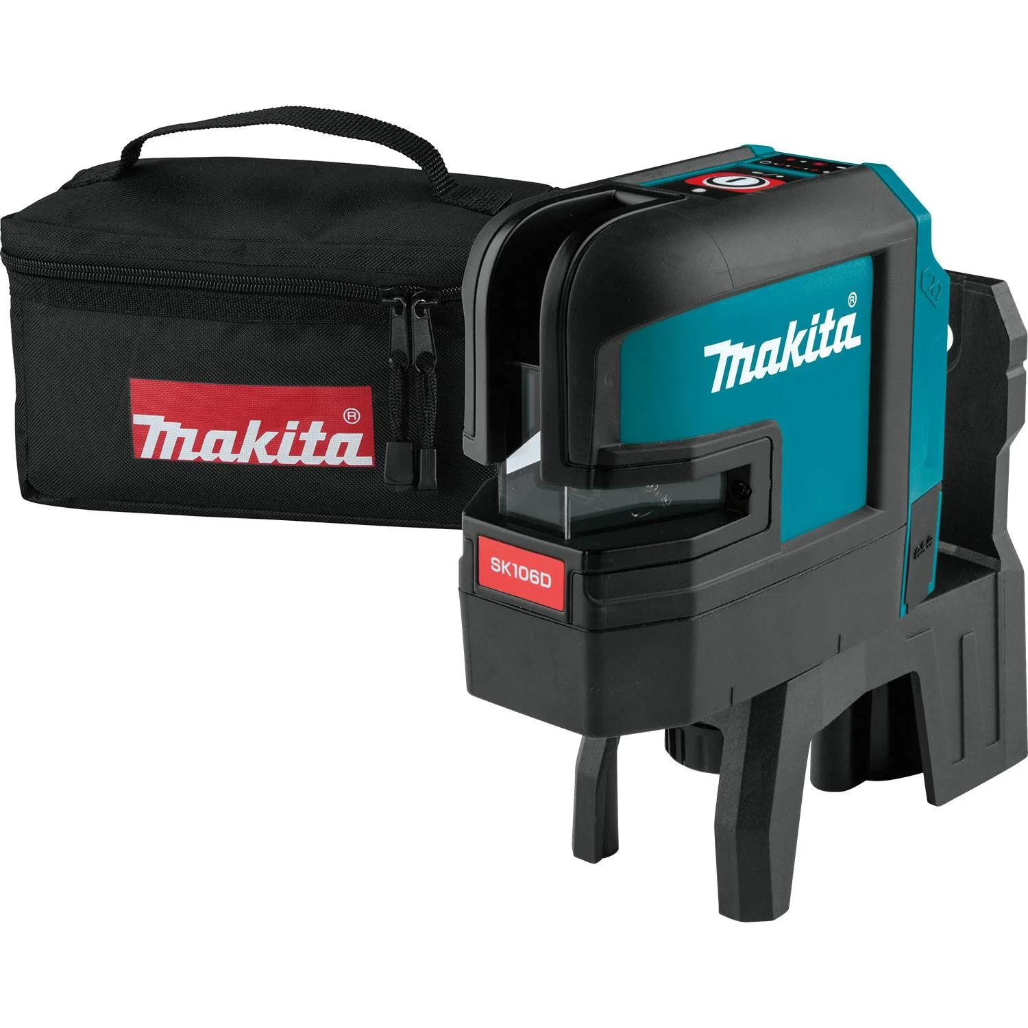 Makita SK106DZ 12V Max CXT Self-Leveling Cross-Line/4-Point Red Beam Laser - Moutools