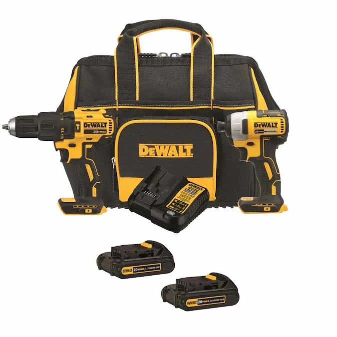 Dewalt DCKSS276C2BB 2-Tool 20-Volt Brushless Power Tool Combo Kit with Soft Case (2-Batteries and charger Included) - Moutools