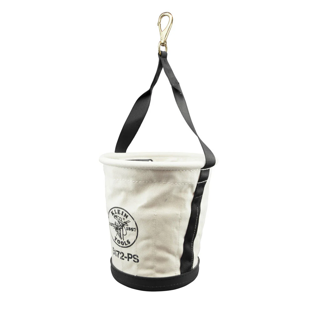Klein 5172PS Heavy-Duty Tapered Wall Bucket 15 Pocket - Moutools