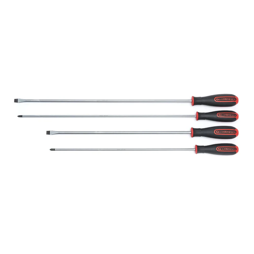 GearWrench 80069 4 Piece Dual Material, Slotted/Phillips Screwdriver Set - Moutools