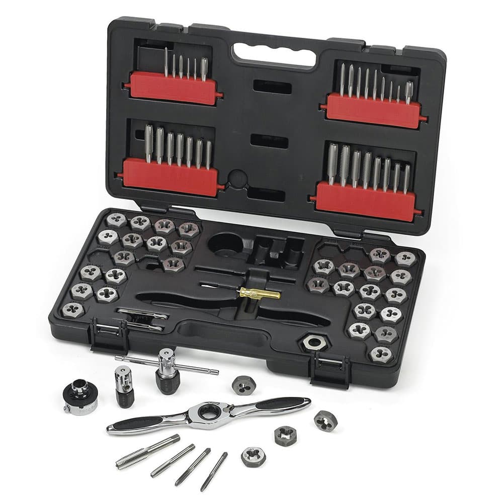 GearWrench 3887 77 Pc. SAE/Metric Ratcheting Tap and Die Set - Moutools