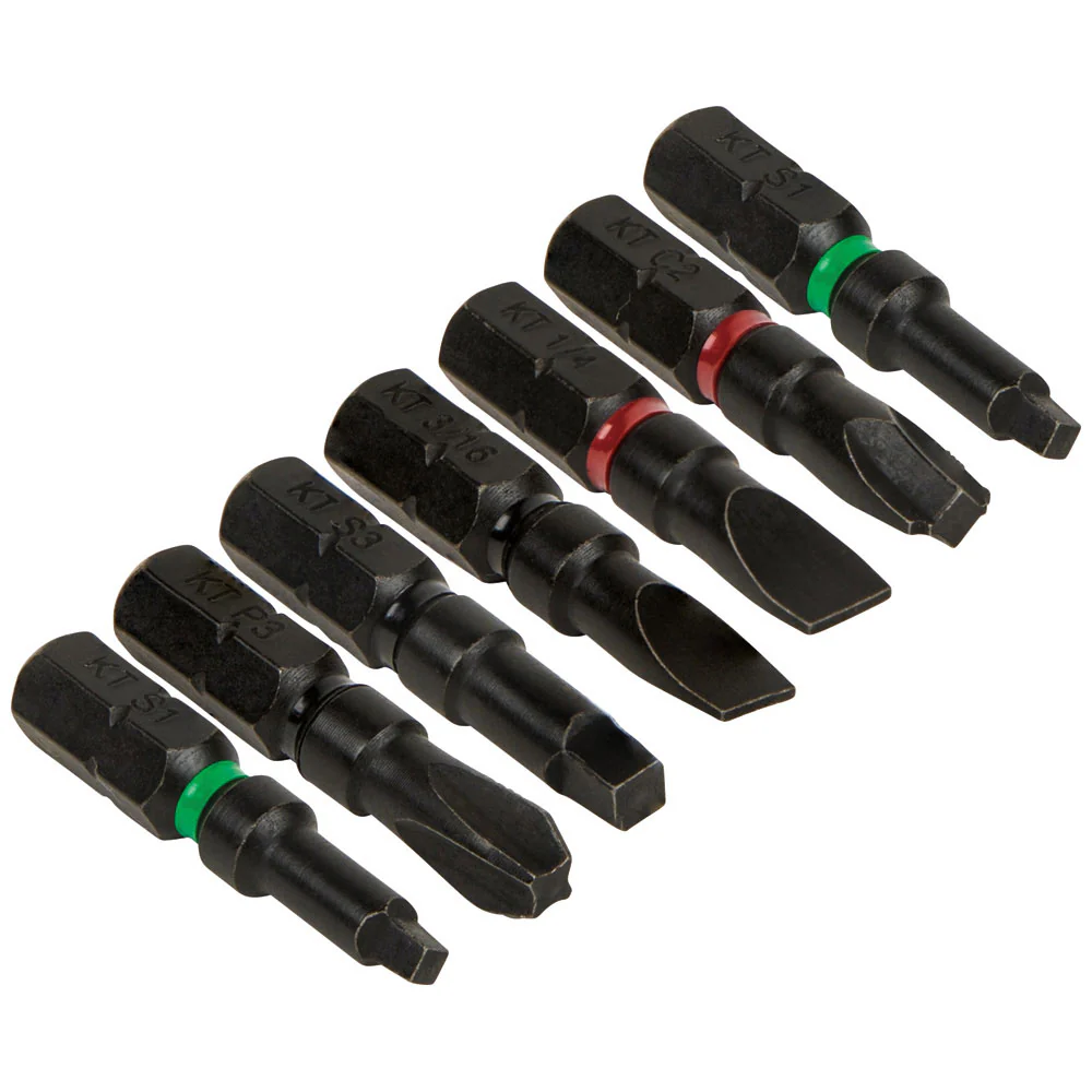 Klein Tools 32796 Pro Impact Power Bits, Assorted 7-Pack - Moutools