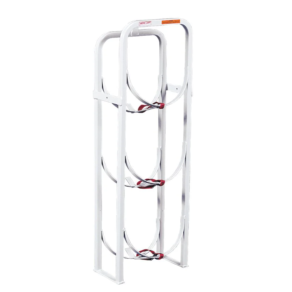 WeatherGuard 9862-3-01 Refrigerant Tank Rack, 3 x 50 lbs, 45.5