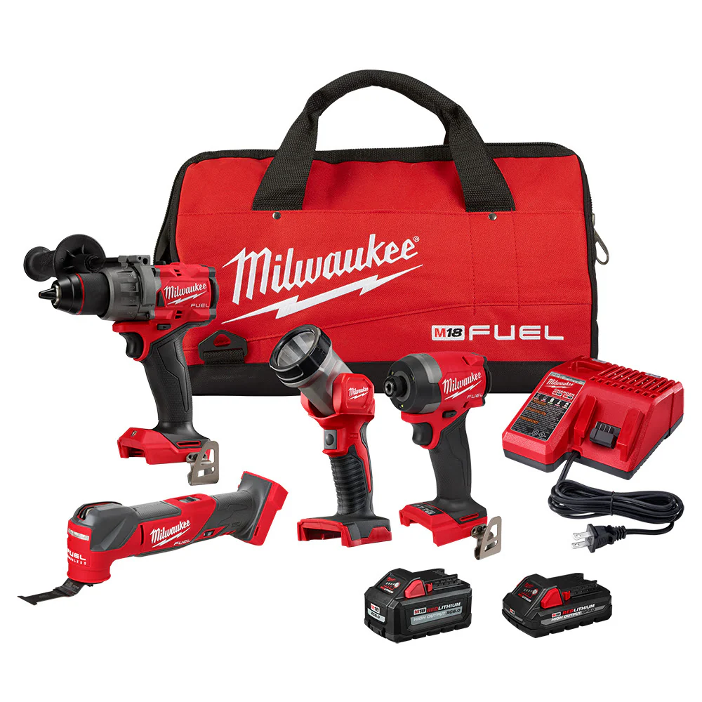 Milwaukee 3698-24MT M18 FUEL 18V 4 Tool Cordless Combo Kit - Moutools