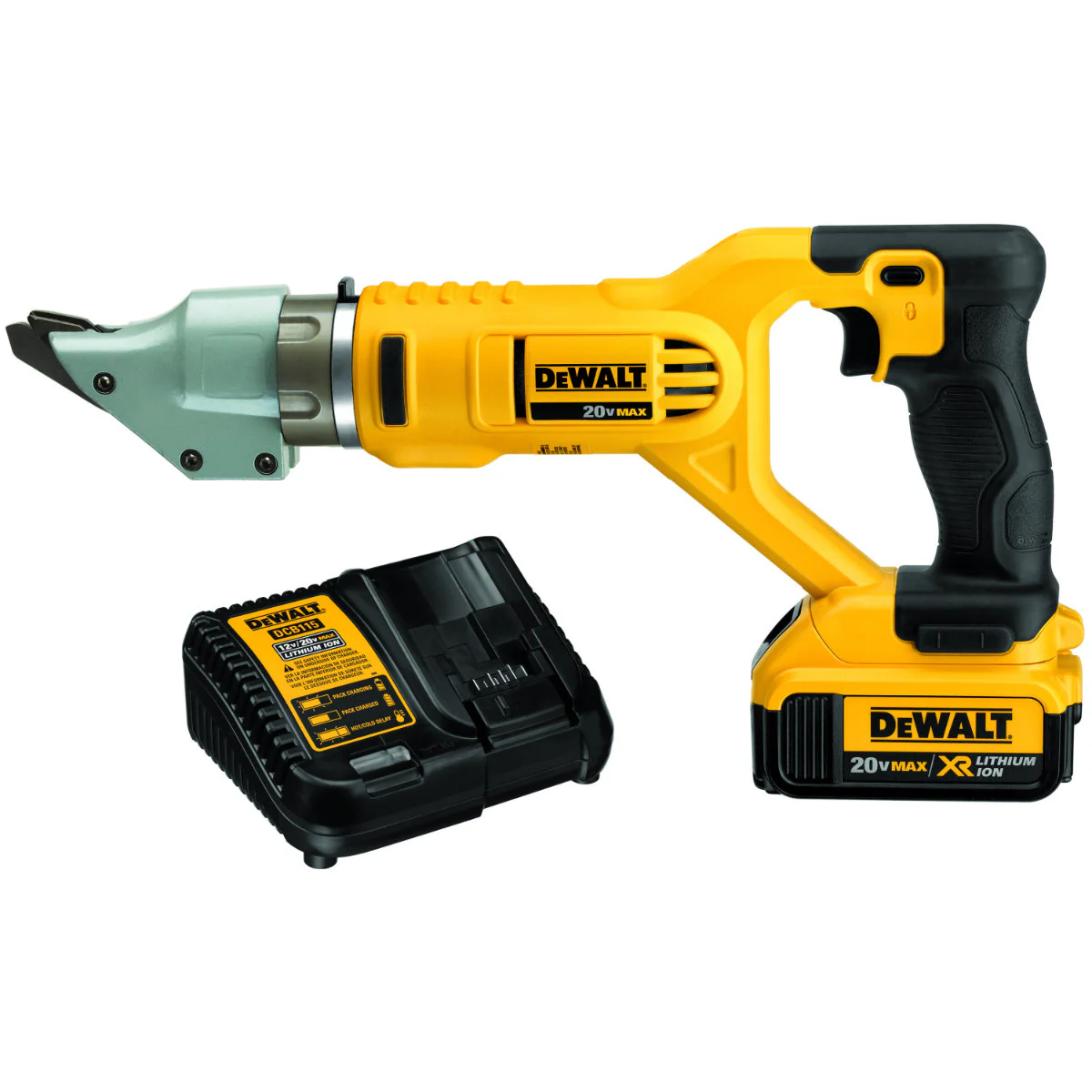 DeWalt DCS494M2 20V MAX 14ga Swivel Head Shear Kit - Moutools