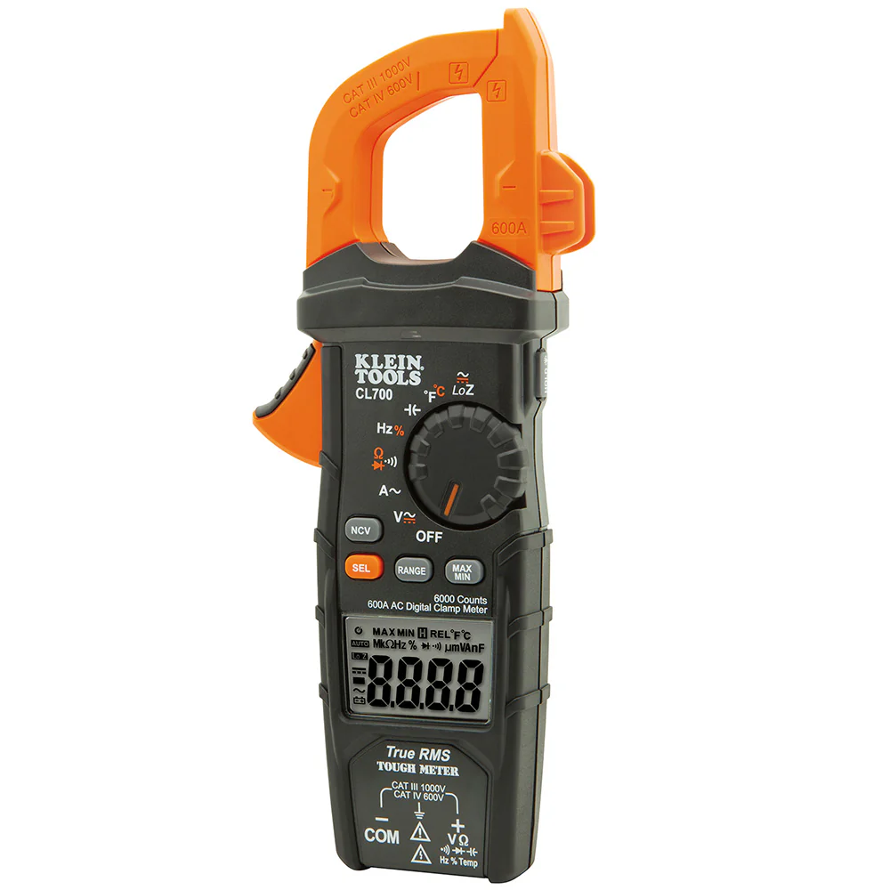Klein CL700 Digital Clamp Meter AC Auto-Ranging LoZ - Moutools