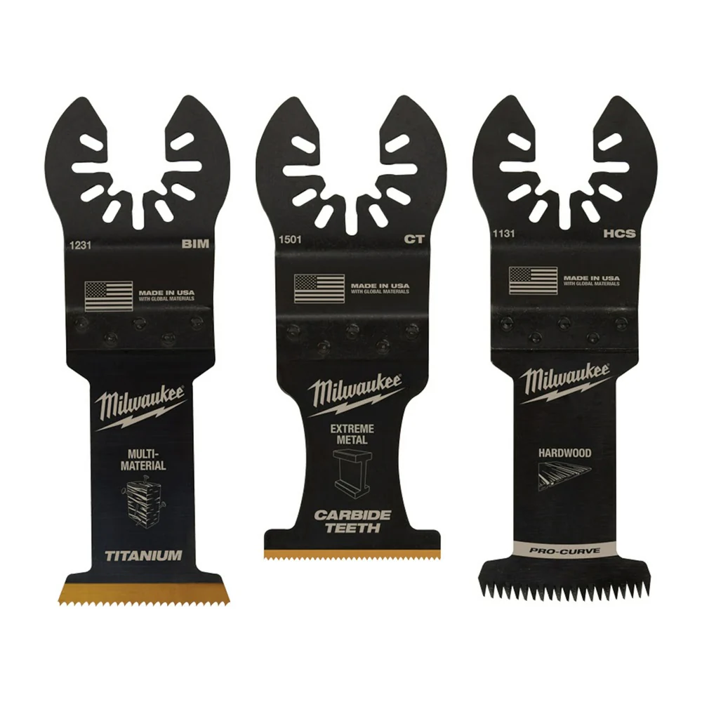 Milwaukee 49-10-9001 Milwaukee® OPEN-LOK™ 3PC ALL PURPOSE MULTI-TOOL BLADE VARIETY PACK - Moutools