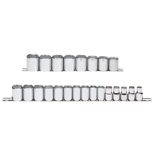 Proto J54209 1/2 Drive 23 Pc. Metric Socket Set - 6 Point - Moutools