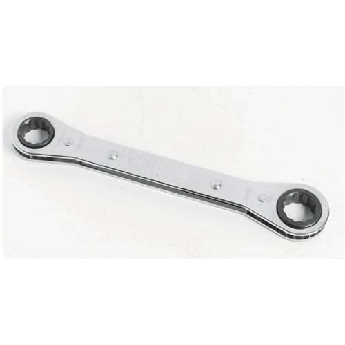 Proto J1185M-A 15 mm X 17 mm 12 Point Offset Ratcheting Box Wrench - Moutools