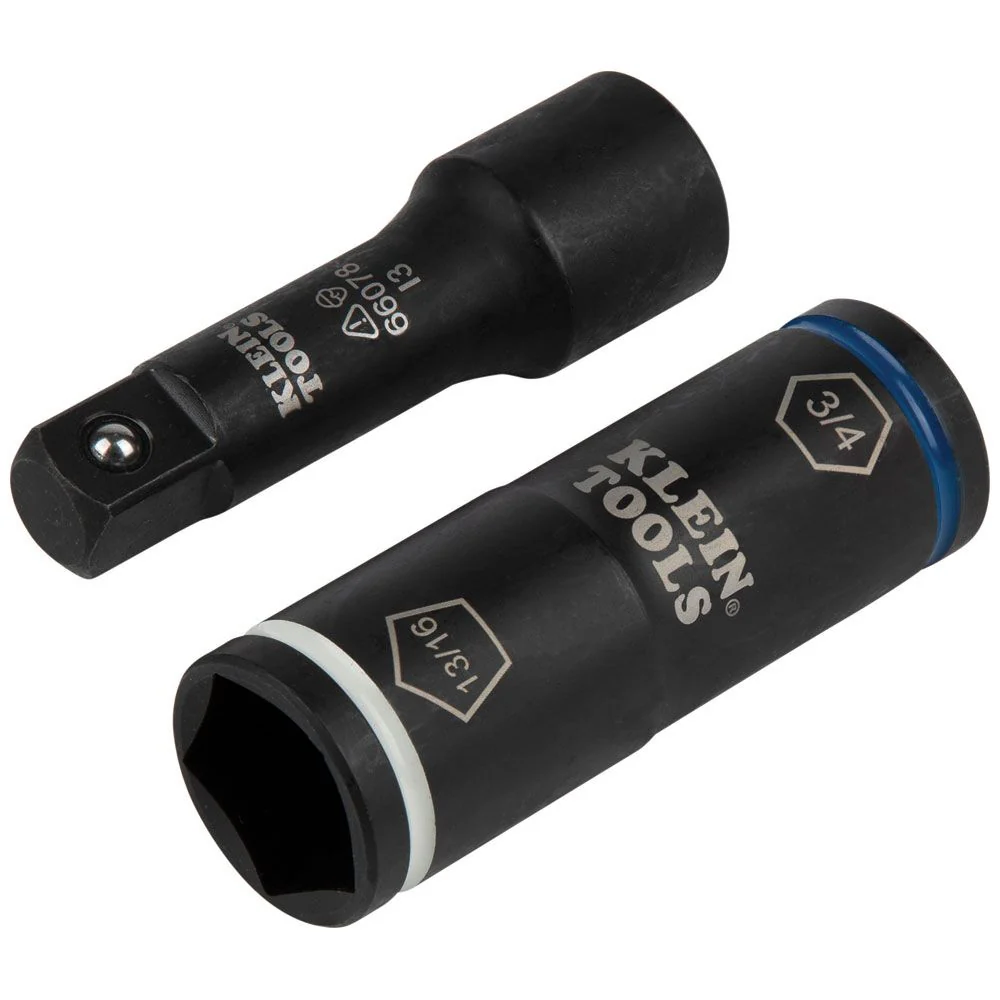 Klein 66080 2-in-1 Penta/Hex Flip Socket with Adapter - Moutools