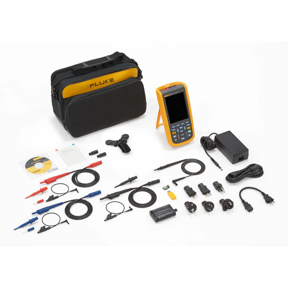 Fluke FLUKE-124B/NA/S Industrial Scopemeter, 40MHZ - Moutools