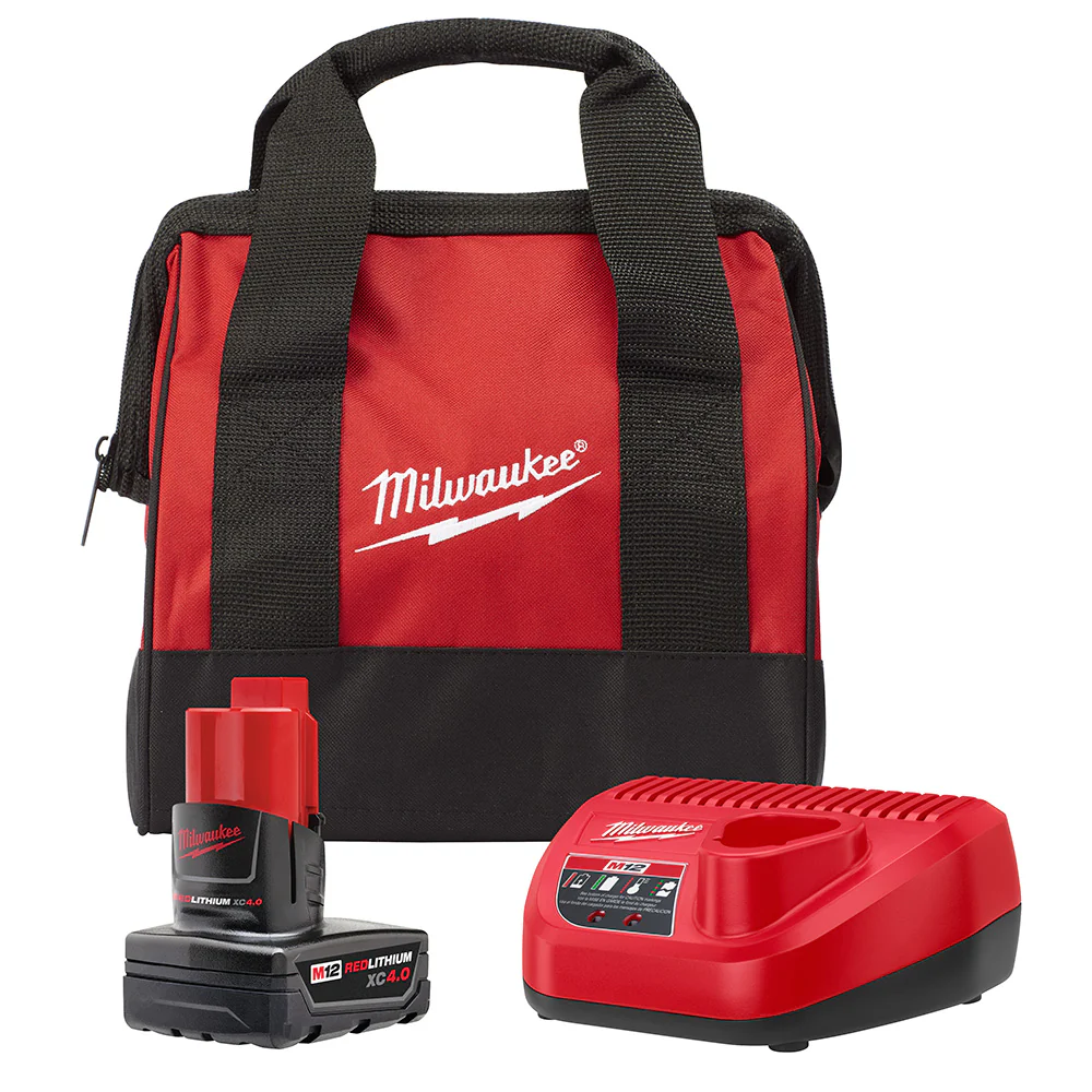 Milwaukee 48-59-2440B M12 REDLITHIUM XC4.0 Starter Kit - Moutools