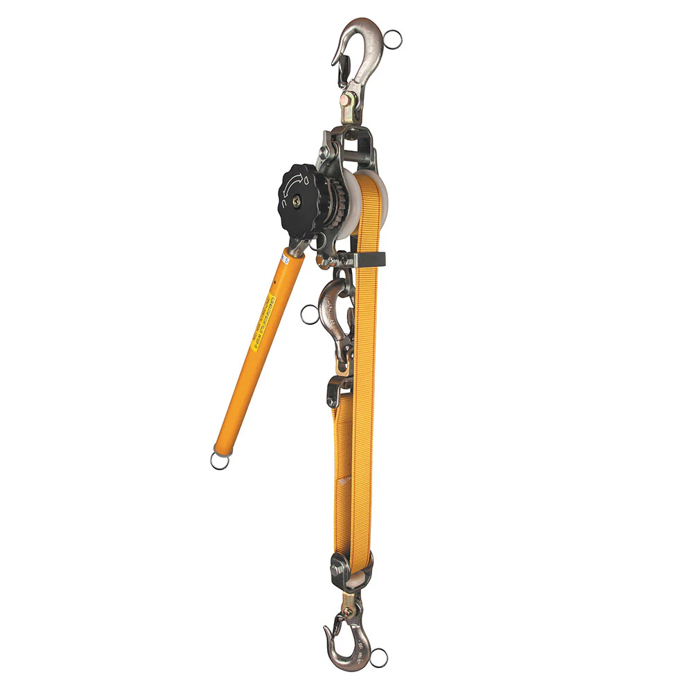 Klein KN1500PEXH Web-Strap Ratchet Hoist with Hot Rings - Moutools