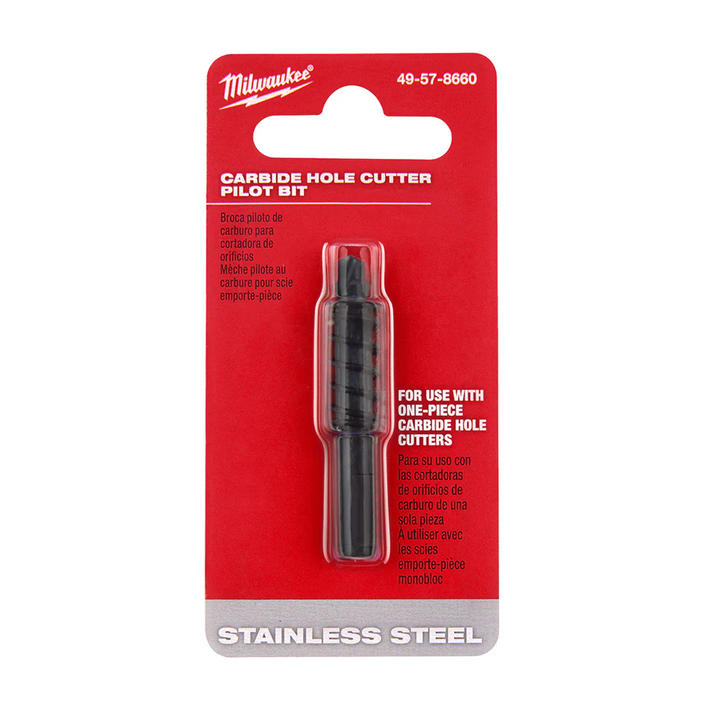 Milwaukee 49-57-8660 ONE-PIECE CARBIDE HOLE CUTTER PILOT BIT - Moutools