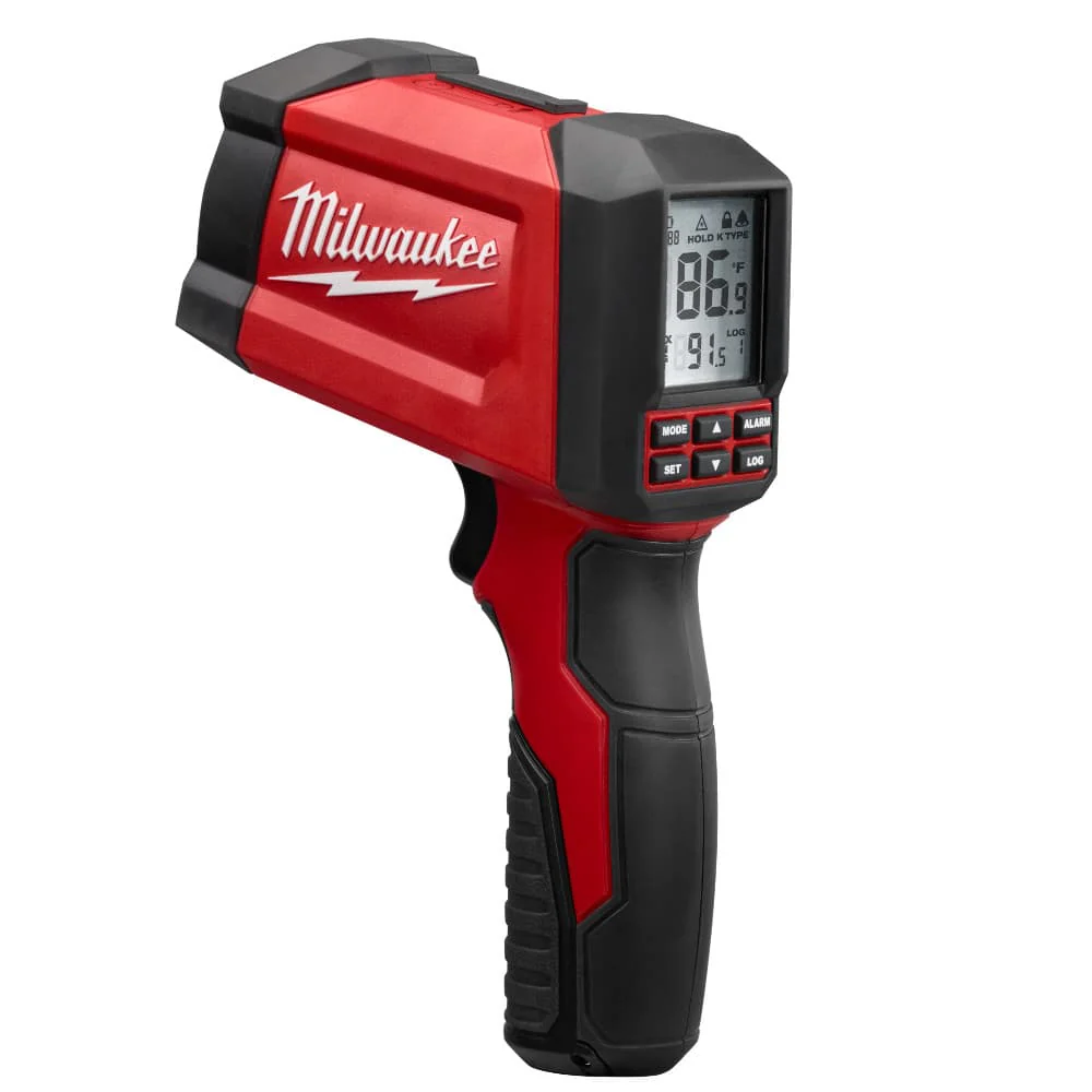 Milwaukee 2269-20 30:1 Infrared/Contact Temp Gun 9-Volt - Moutools