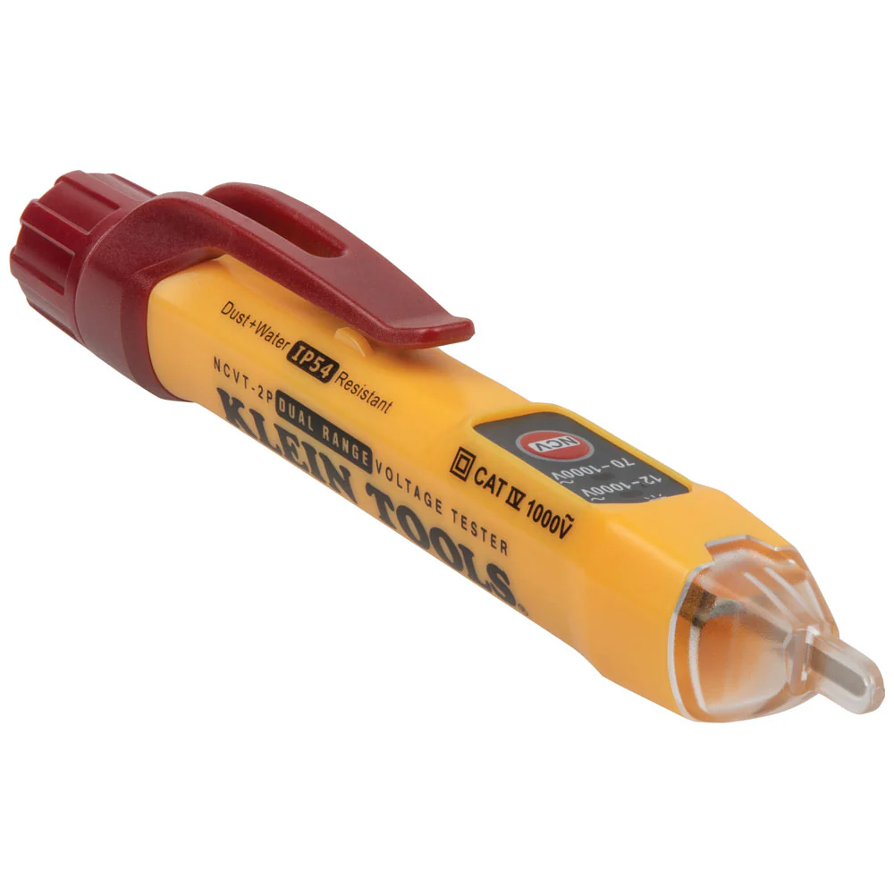 Klein NCVT2P Dual Range Non-Contact Voltage Tester 12 - 1000V AC - Moutools