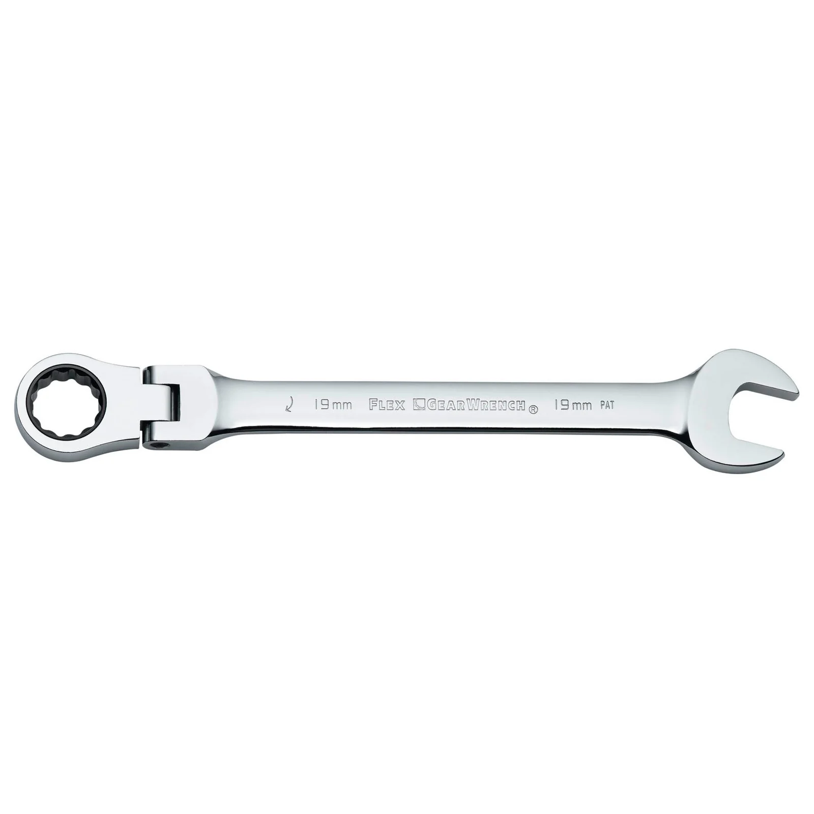 GearWrench 9919D 19mm Flex Head Combination Ratcheting Wrench - Moutools