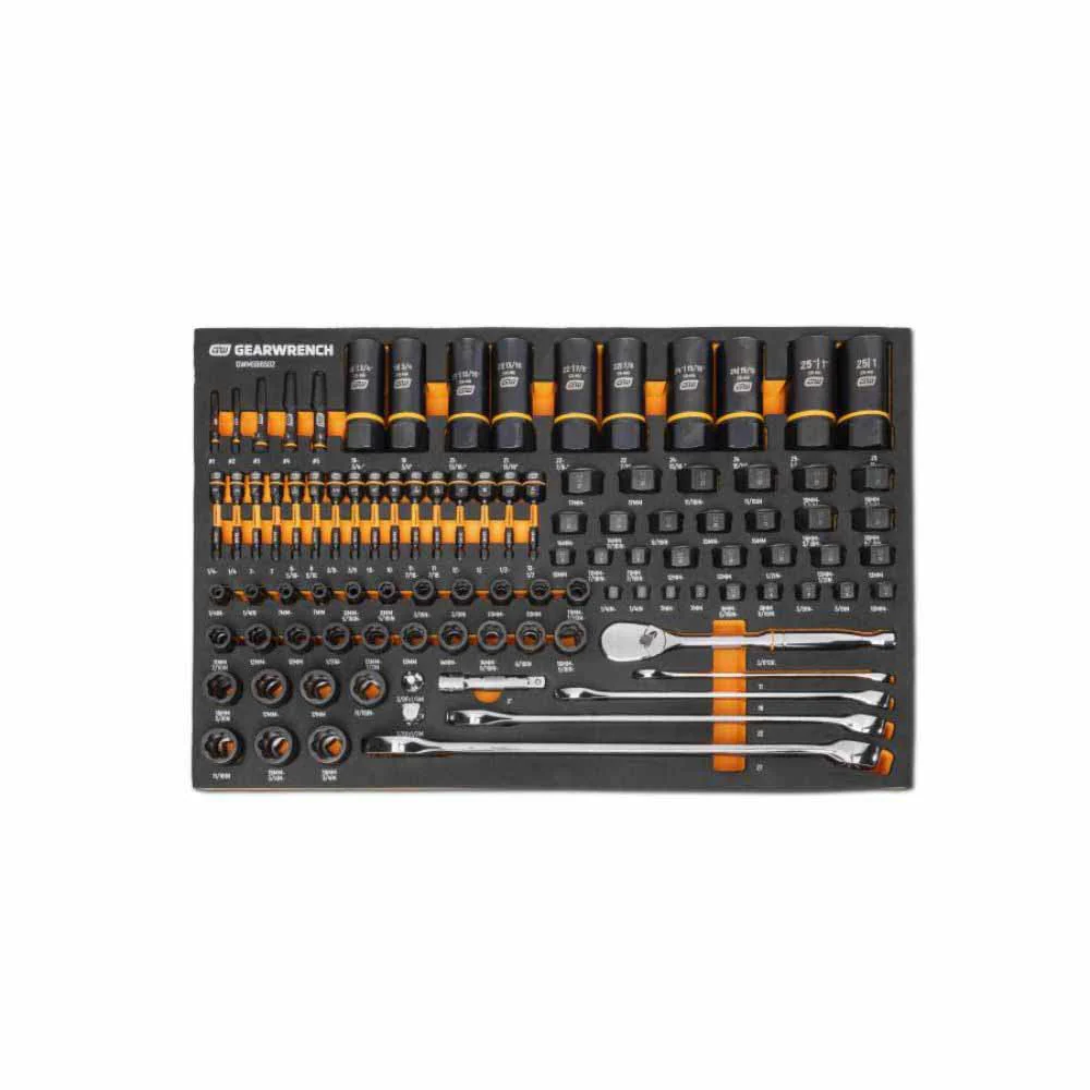 Gearwrench GWMSBBS02 97 Piece 1/4”, 3/8”, 1/2” Drive Bolt Biter™ Mechanics Tool Set in Foam Storage Tray - Moutools