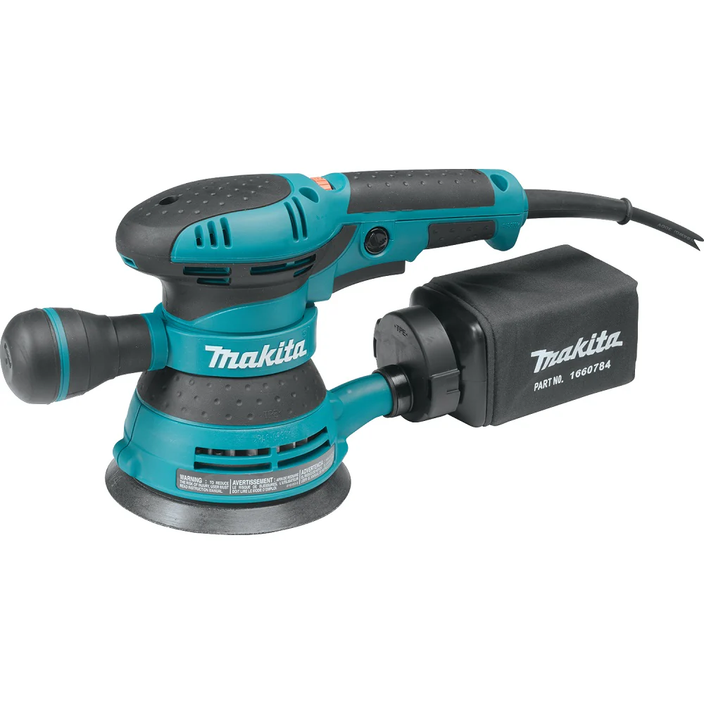 Makita BO5041 3-Amp 4000-12000 OPM D-Handle Random Orbit Sander, 5-Inch - Moutools