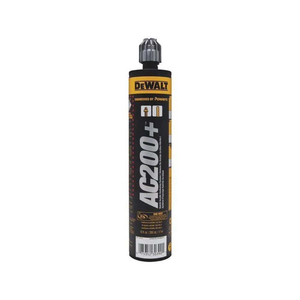 DeWalt PFC1271050 10 Oz AC200+ Acrylic Injection Adhesive Quik-Shot Cartridge - Moutools