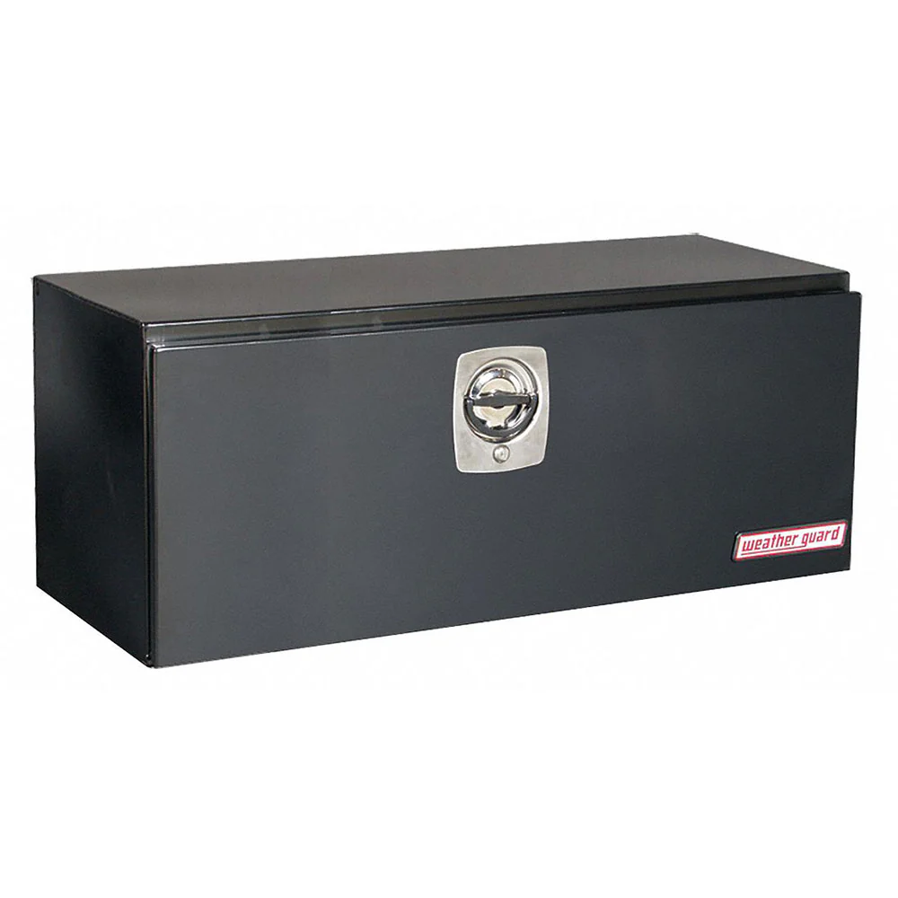 WeatherGuard 548-5-02 Gloss Black Steel Underbed Box, 9.1 Cu. Ft. - Moutools