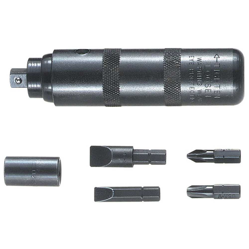 Klein 70220 Impact-Driver Screwdriver, Reversible, 6-Piece - Moutools