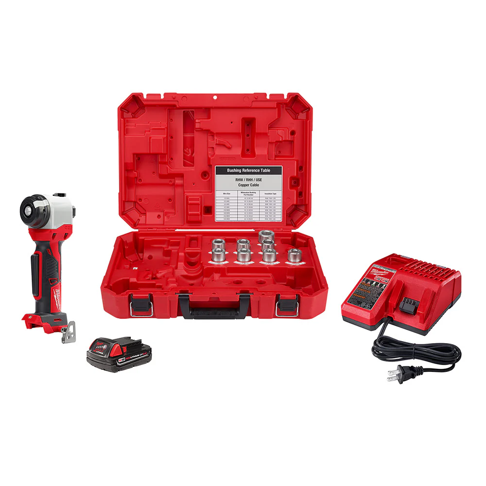 Milwaukee 2935X-21 M18 Cable Stripper Kit for Cu RHW / RHH / USE - Moutools