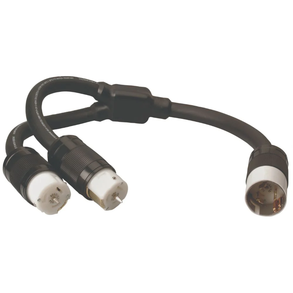 Southwire 19200008 50 Amp Temporary Power Y-Adapter - Moutools
